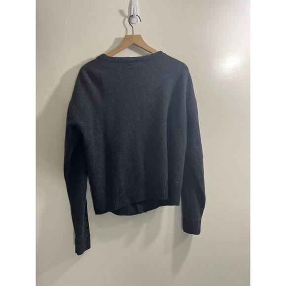 Everlane Wool Academia Button Up Cardigan L Minimal Quiet Luxury Grunge Preppy - Picture 2 of 10